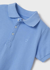 Mayoral Boys Blue Polo Shirt And Shorts 1504