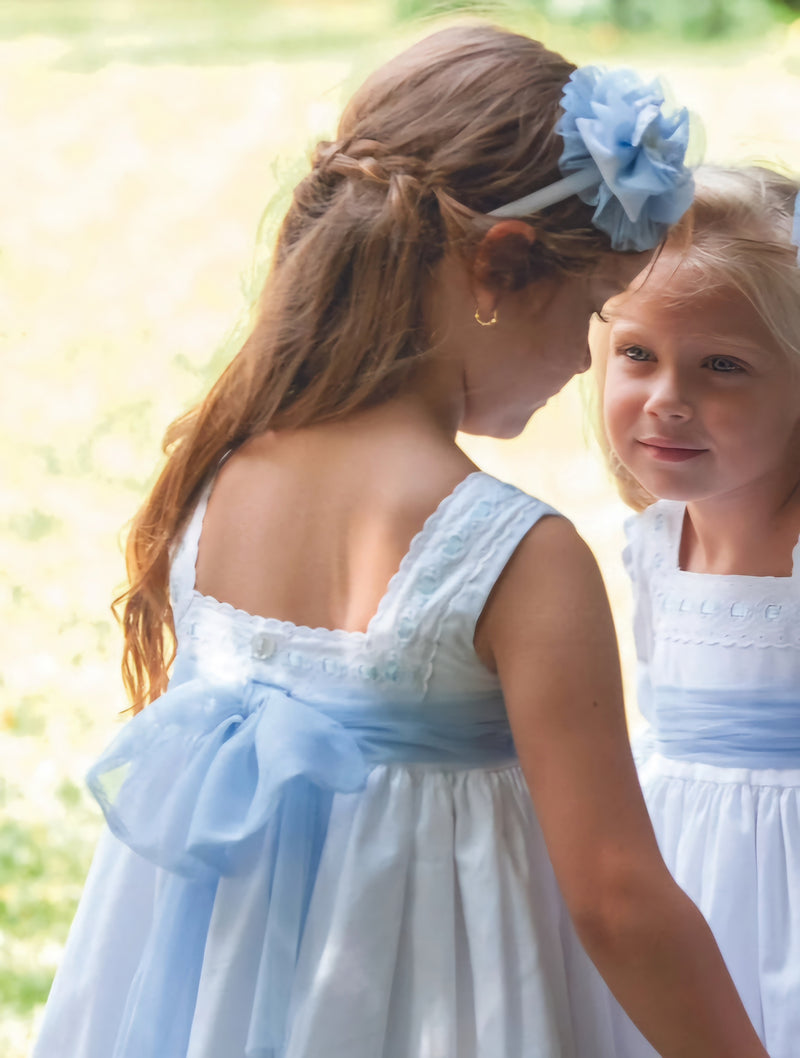 Dbb Collection White & Blue Dress - 10602