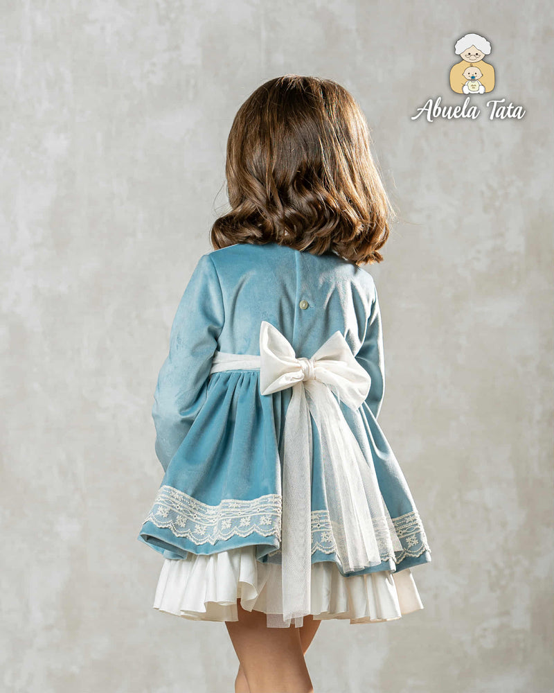 Abuela Tata Velvet & Lace Dress - 2599393