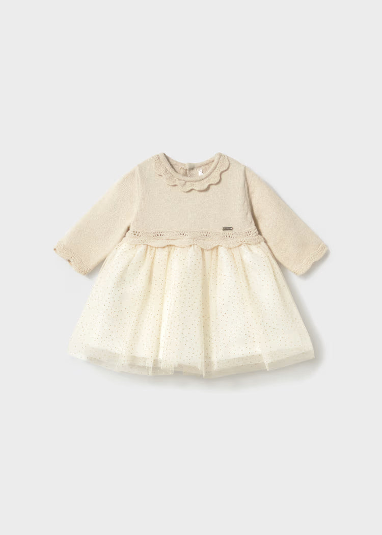 Mayoral Newborn Tulle Dress 2809