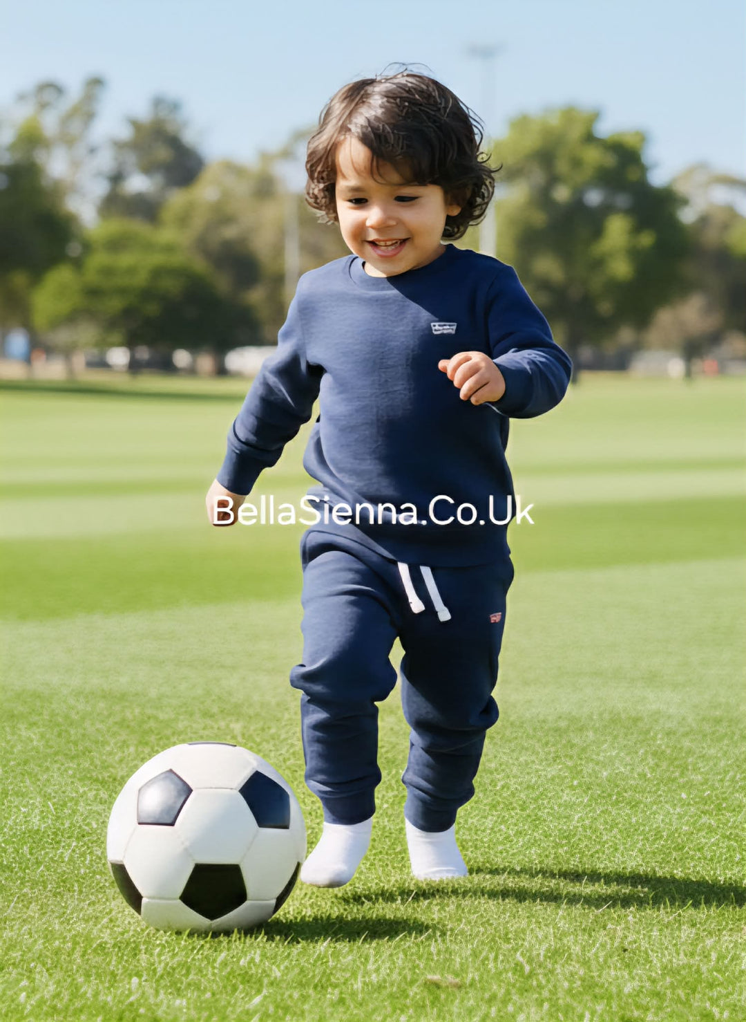 Levi's Navy Crew Sweatshirt & Joggers Set - 6EM676-C8D