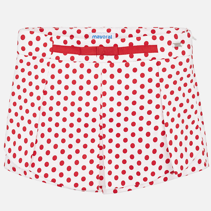 Mayoral Girls Smart White And Navy Blue Skort Set 3042