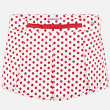 Mayoral Girls Smart White And Navy Blue Skort Set 3042