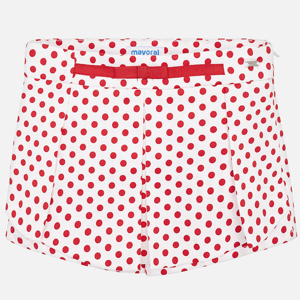 Mayoral Girls Smart White And Navy Blue Skort Set 3042