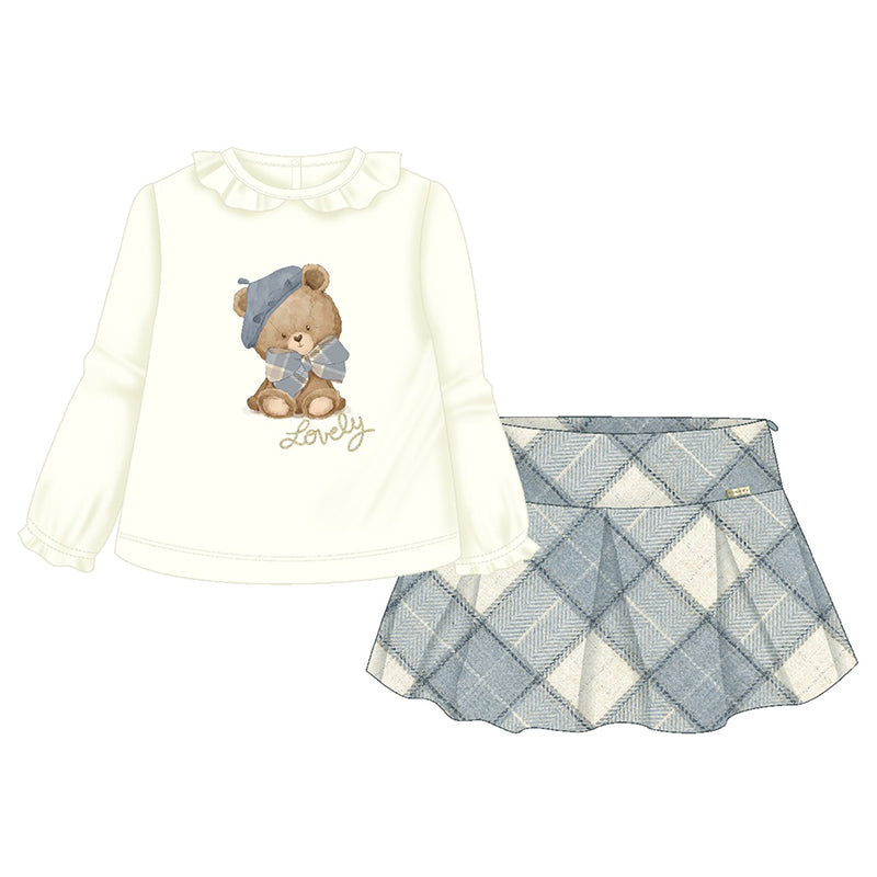 Mayoral Baby Girls Skirt & Top Set - 2995 - Blue
