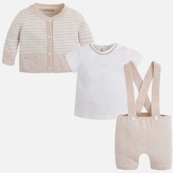 Mayoral Baby Boys Fine Knitted Three Piece Outfit 1201