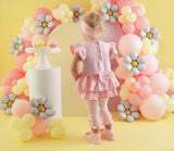 Little A Pink Fairy Pastel Hearts "JACKIE" Frill Leggings Set - LA24109