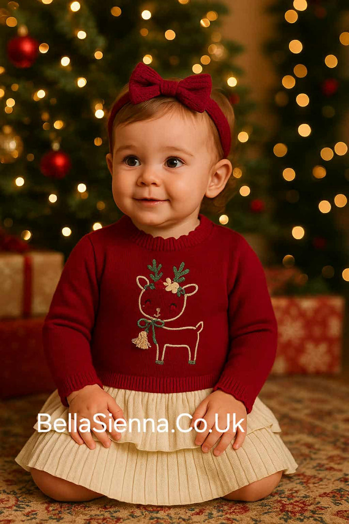 Mayoral Baby Combined Tricot Christmas Dress -2911