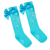 A Dee "OLSEN" Diamante Knee High Socks- S244921
