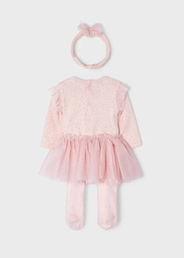 Mayoral Newborn Girl 3 Piece Tulle Set 2815