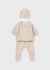 Mayoral Baby 3 piece tricot set BCI cotton 19361 Cream