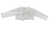Pretty Originals White Bolero Cardigan With Bow - JP05130