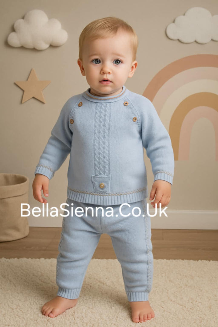 Granlei Boys Knitted Tracksuit Lounge Outfit - 2-350