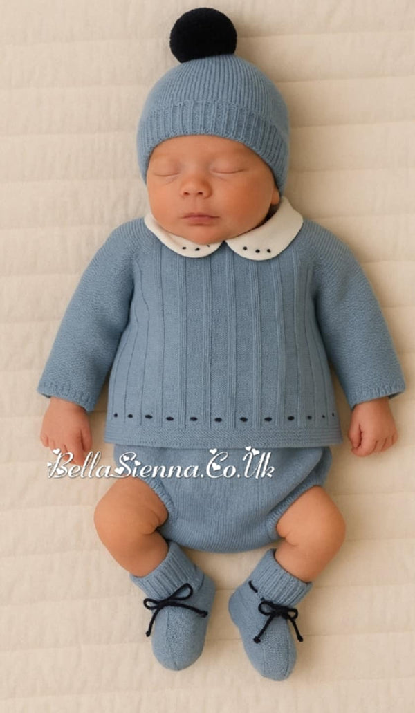 Mac ilusion Baby Boys Four Knitted Set - 9823- DREAM - Blue