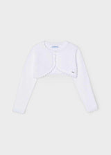 Mayoral Girls Cardigan - Better Cotton - White - 320 - 54 - BLANCO