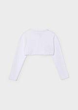 Mayoral Girls Cardigan - Better Cotton - White - 320 - 54 - BLANCO
