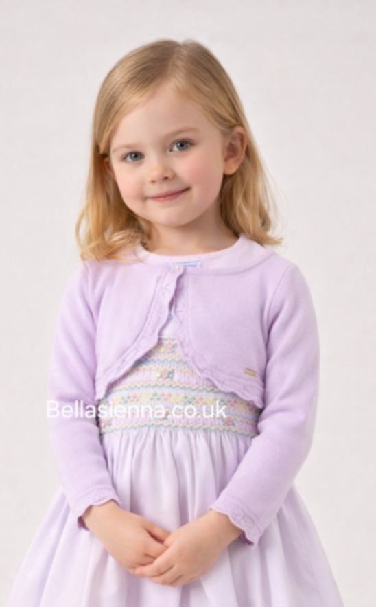 Mayoral Girls Lilac Bolero Cardigan - 320 - 80 Malva