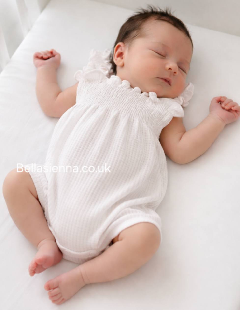 Calamaro Baby White Romper - 32469