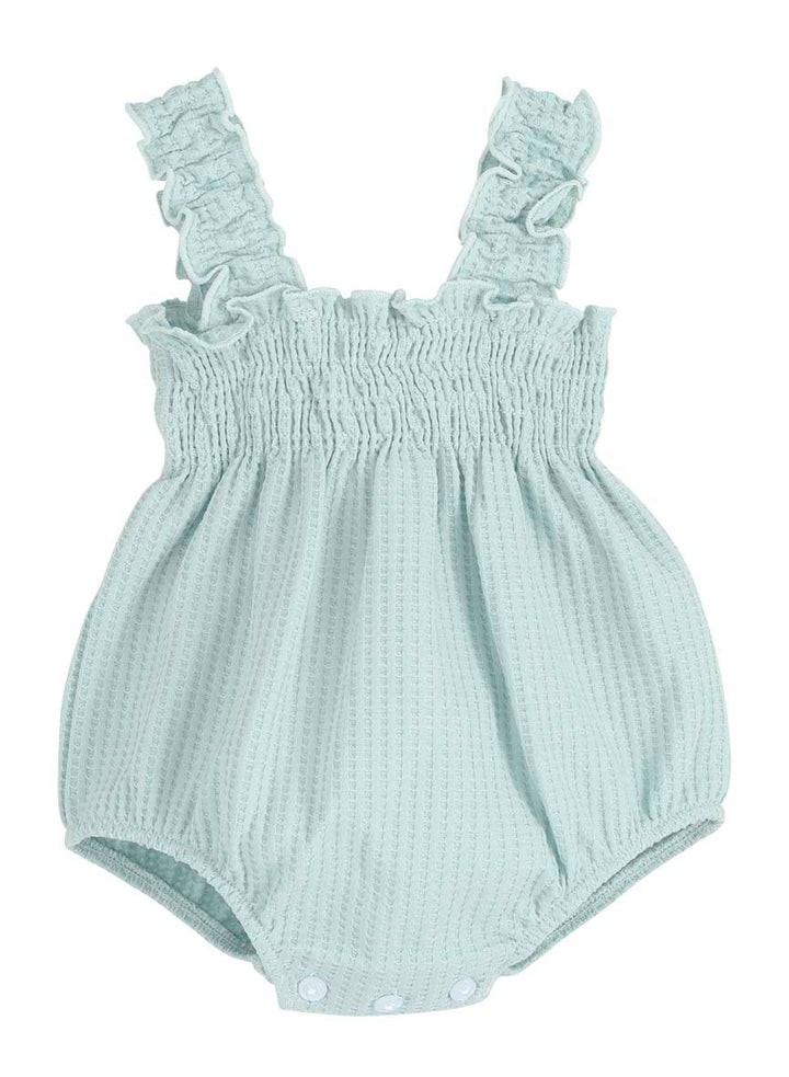 Calamaro Baby Mint Green Girls Romper - 32469