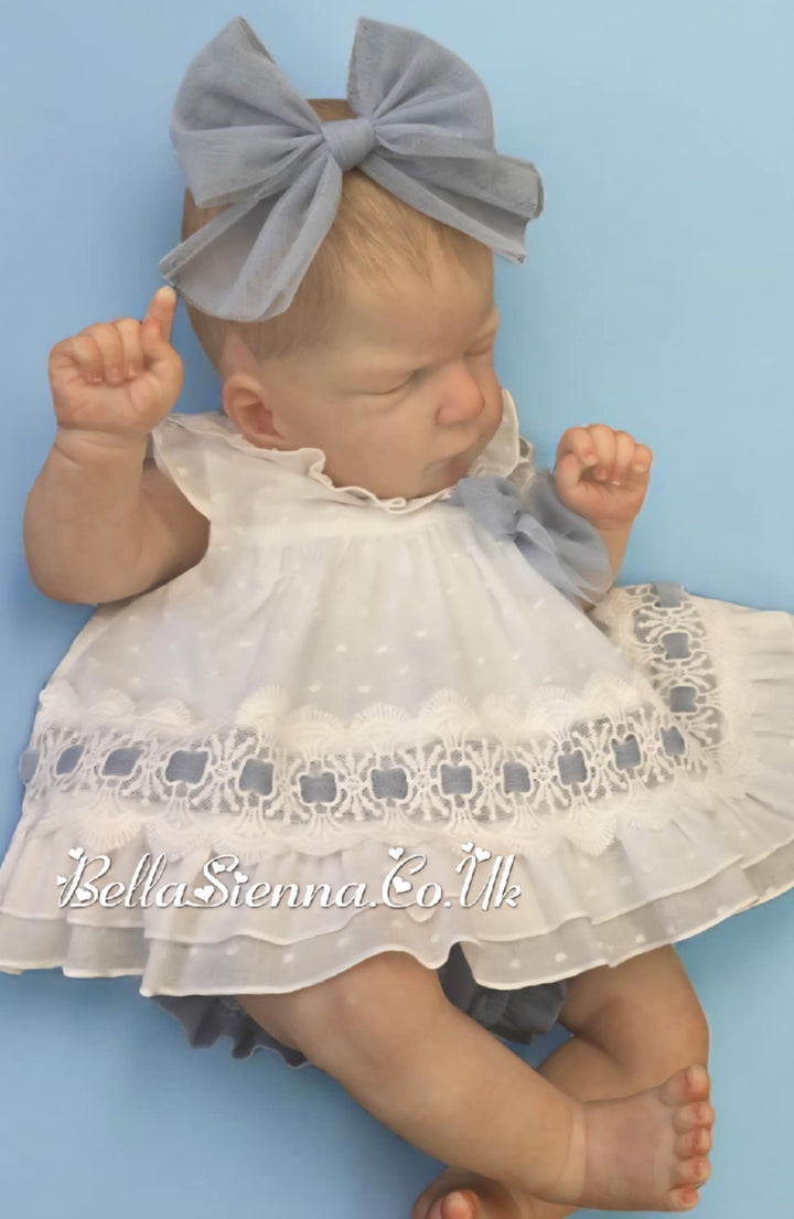 Basmarti Pretty Two Piece Set With Tulle Bow - 25120