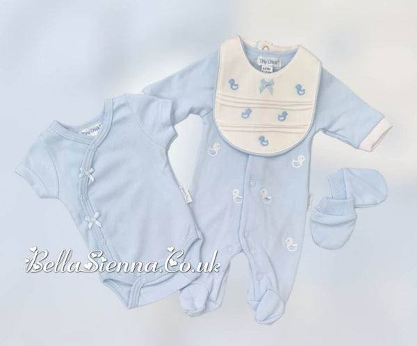 Premature Baby Boys Blue Four Piece Set - 20-473