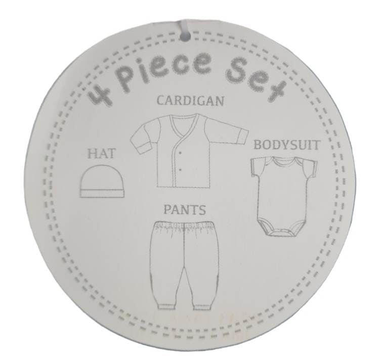 Premature Babies Unisex Hospital Four Piece Set