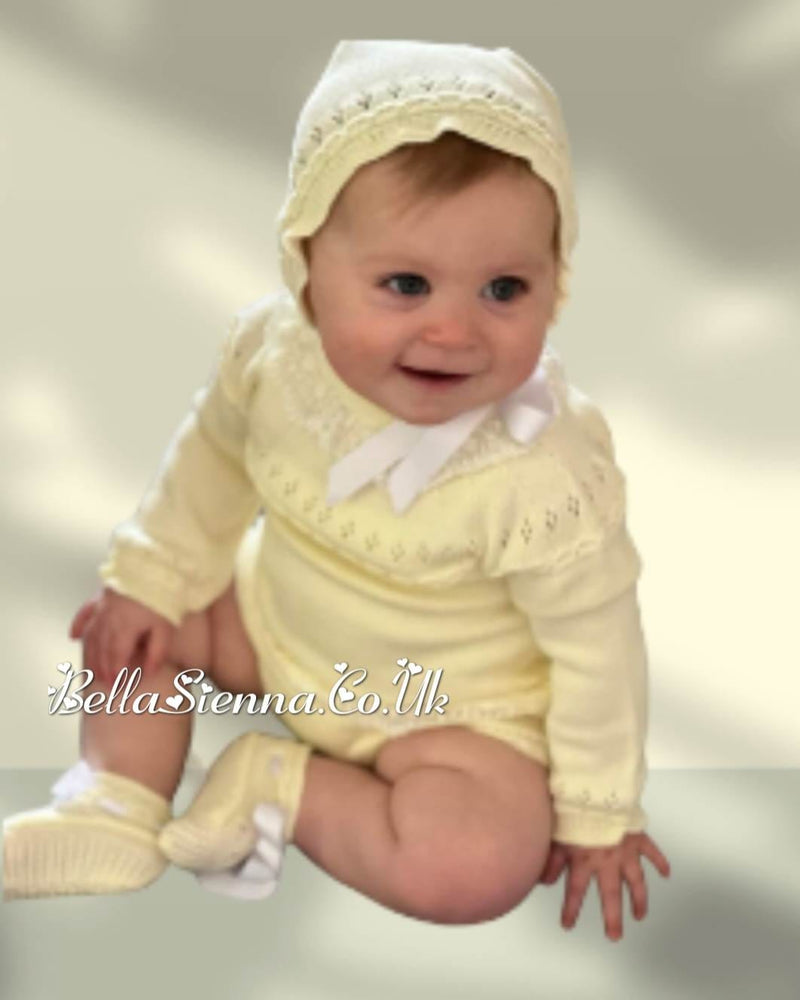 Mac Ilusion Newborn Baby 4 Piece Outfit 7629X Lemon