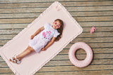 Caramelo Kids Pink Holiday Essentials Striped Short Set - 349028