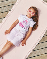 Caramelo Kids Sky Blue Holiday Essentials Striped Short Set - 349028