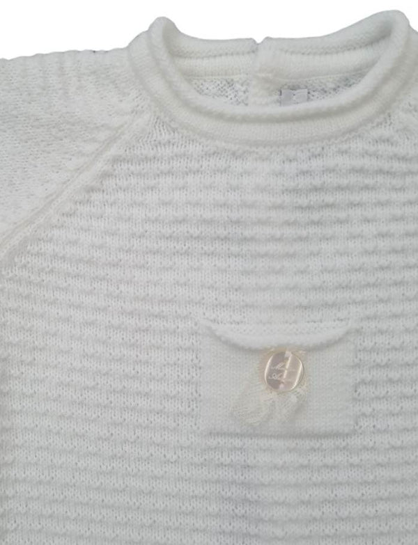 Martin Aranda Unisex White Knitted All-In-One 10001