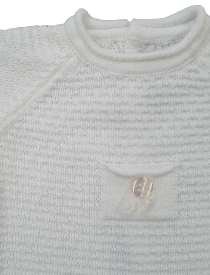 Martin Aranda Unisex White Knitted All-In-One 10001