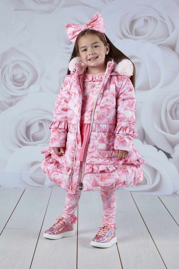 A Dee Amelia Faux Fur Peony Pink Jacket / Coat - W231201