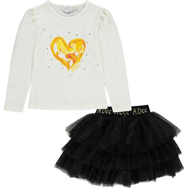 A Dee Bree Tulle Skirt Set - Snow White - W232508