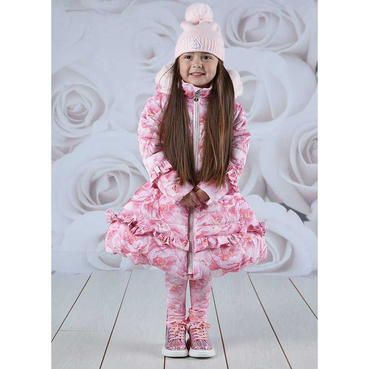 A Dee ASHLEY Pale Pink Pom Pom Hat - W231908