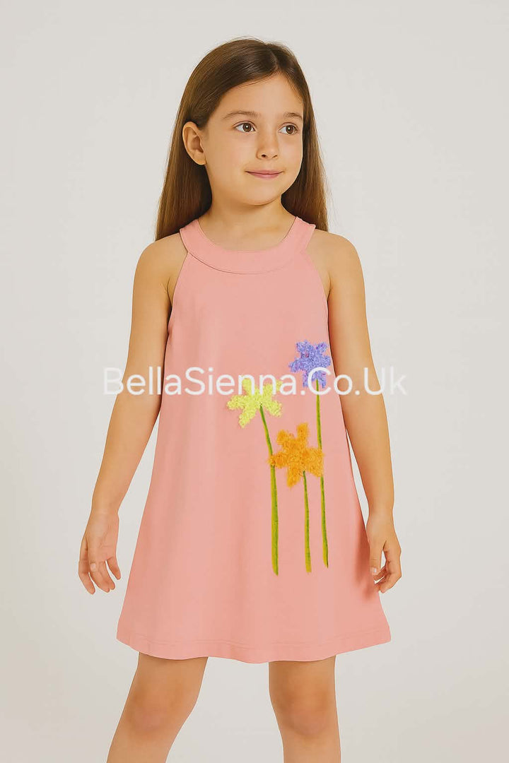 Mayoral Girls  Summer Sun Dress - 3950 - Flamingo