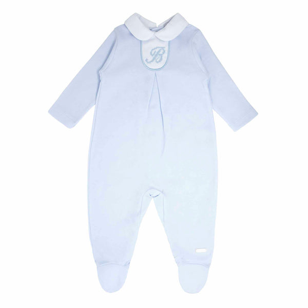 Blues Baby Blue Embroidered Babygrow - BB0035
