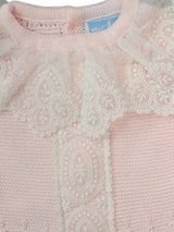 Mac ilusion Two Piece Knitted Top & Leggings Set With Lace Detail- 8816 - Rosa Pink