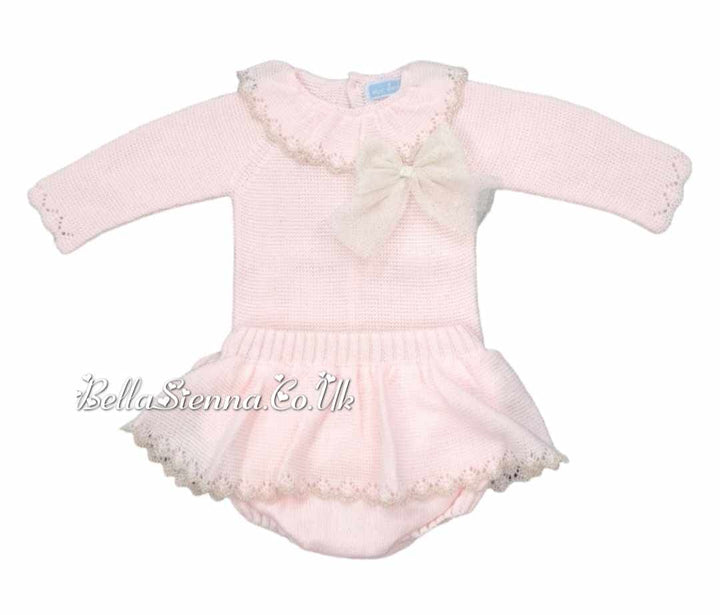 Mac ilusion Baby Pink Top And Bloomers 9039R