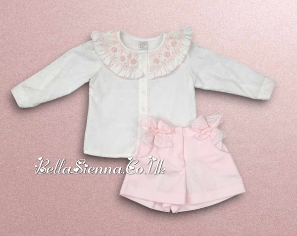 Pretty Originals Girls Two Piece Smocked Short Set MC01179