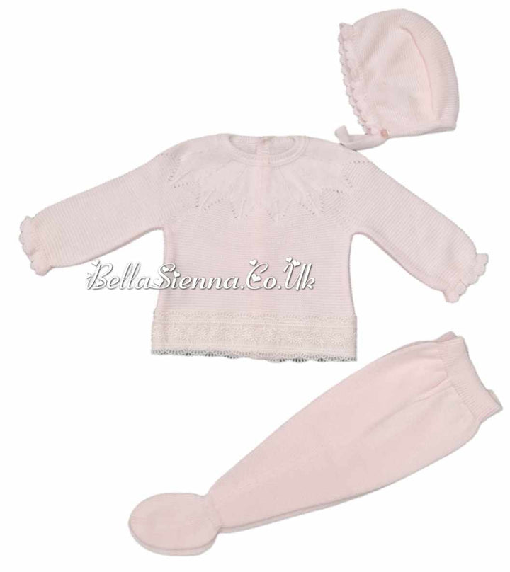 Mac Ilusion  Newborn Baby  Three Piece Outfit 7416 Pink