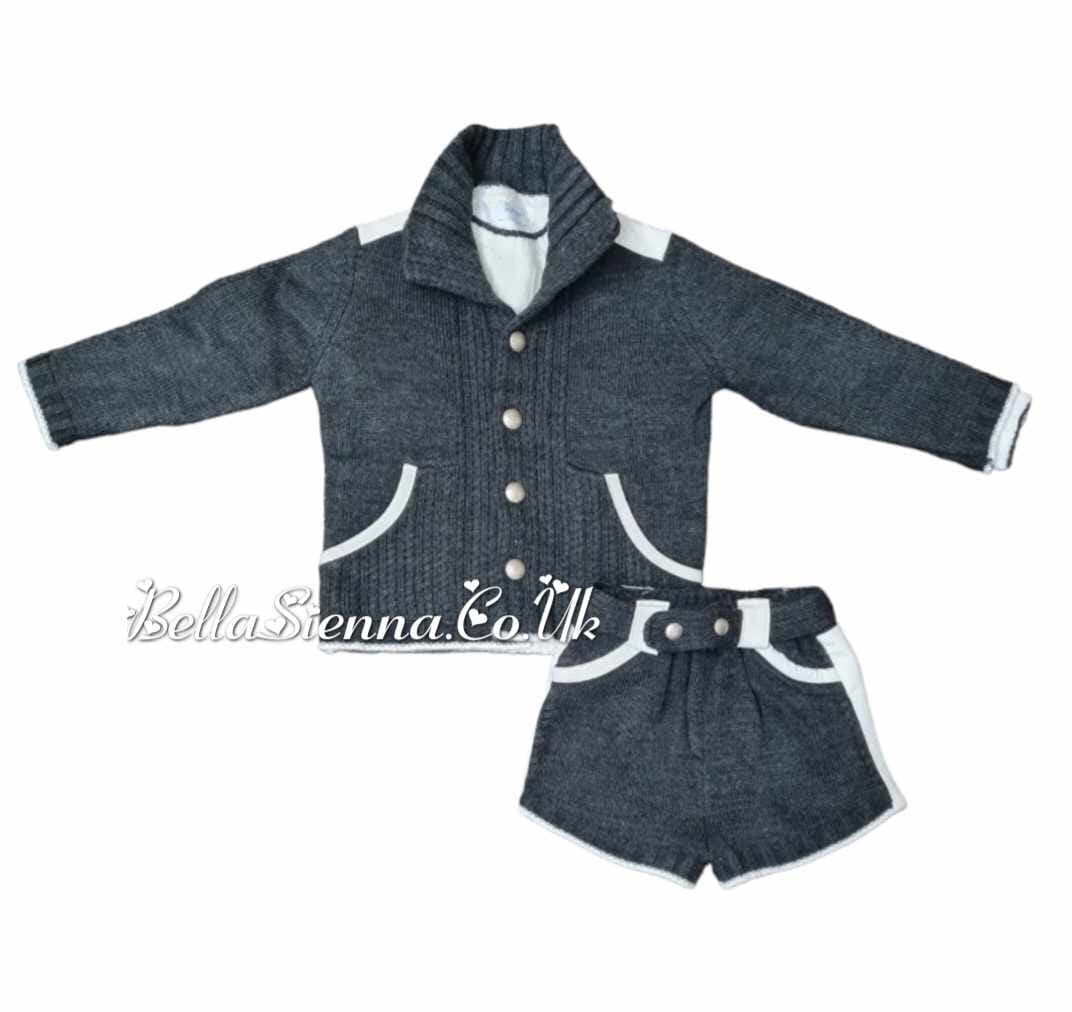 RAHIGO - Tartan Three Piece Short Set - Grey main image 1