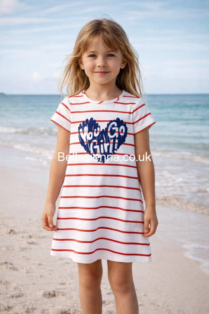 Mayoral Carmine Red Stripe Jumpuit - 3947