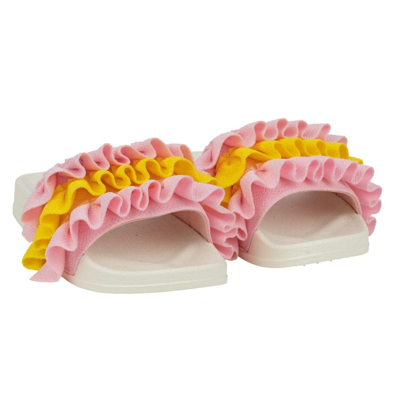 A Dee "FRILLY" Sliders - Sandals - S245104 - Pink Fairy