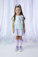 A Dee "NORAH" Miami Mint Bow Sweat Dress - S243710