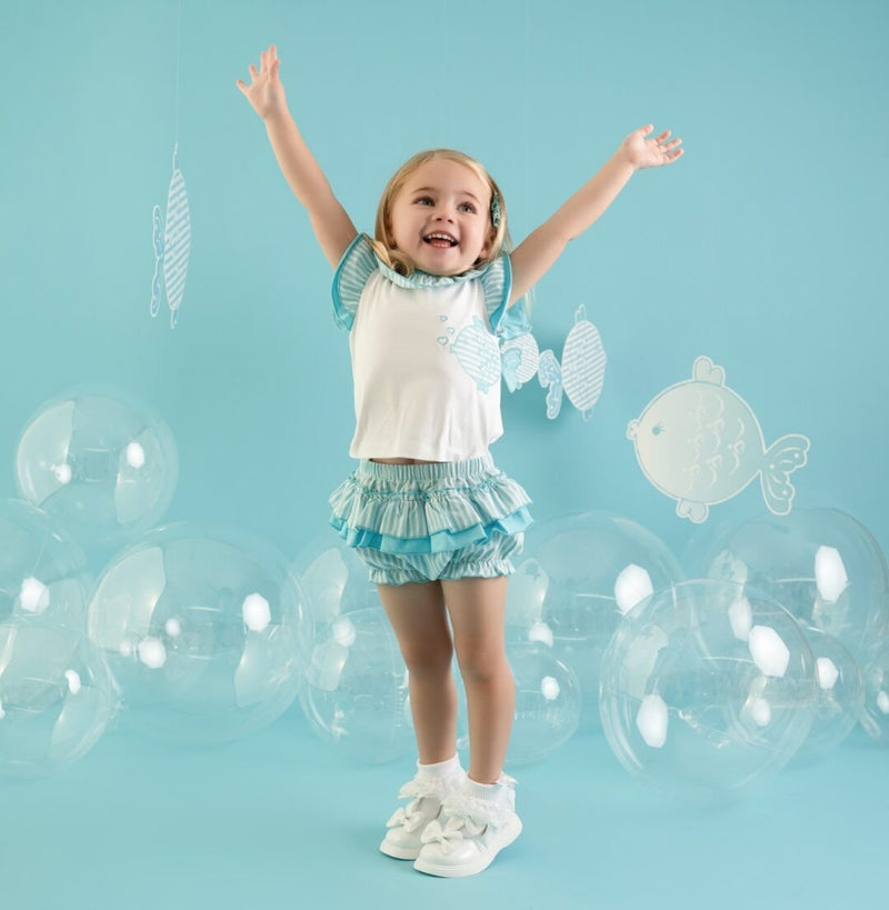 Little A "KHLOE" Little Fish Jam Pants Set- LA24206