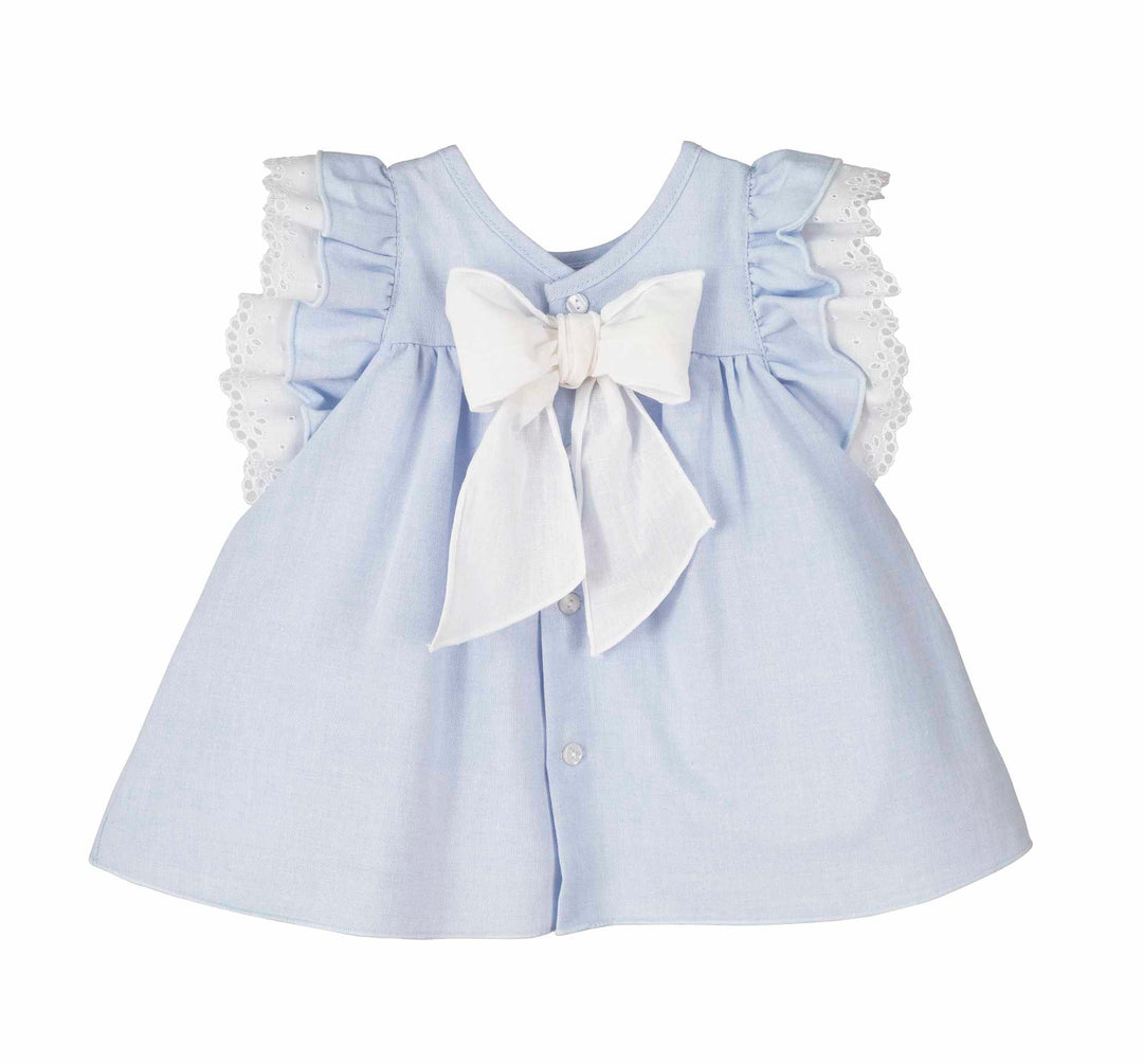 Calamaro Excellent Girls Baby Baby Blue Dress - 21265