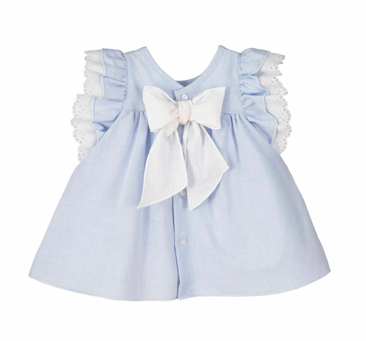 Calamaro Excellent Girls Baby Baby Blue Dress - 21265
