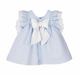 Calamaro Excellent Girls Baby Baby Blue Dress - 21265