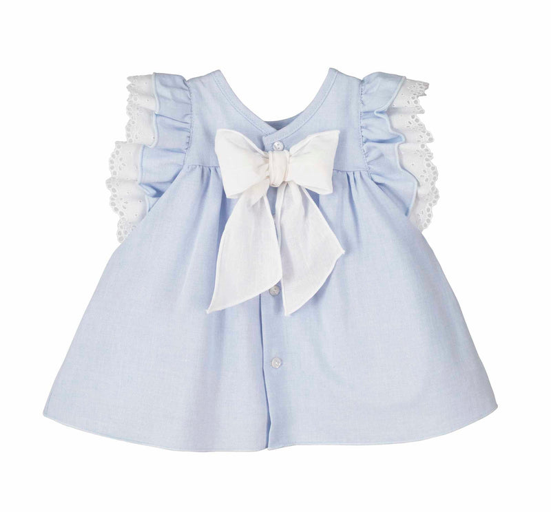 Calamaro Excellent Girls Baby Baby Blue Dress - 21265