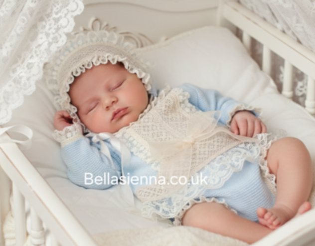 Nini Baby Girls Three Piece Knitted Set - Premature, Tiny Baby
